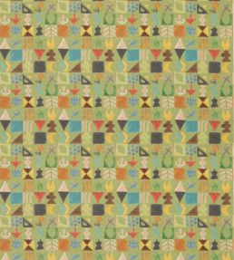 Potato Print Fabric by GP & J Baker Green