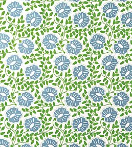 Punch Paisley Fabric by Christopher Farr Cloth Green