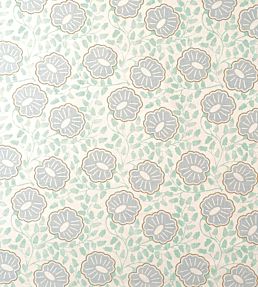 Punch Paisley Fabric by Christopher Farr Cloth Pale Blue