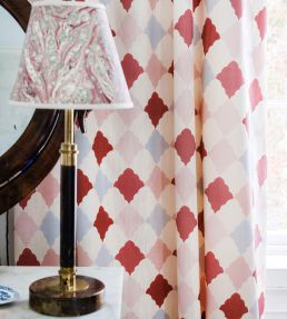 Quilted Harlequin Fabric by Barneby Gates Patchwork Rose