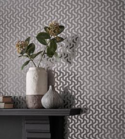 Rattan Foil Wallpaper by 1838 Wallcoverings Chamomile