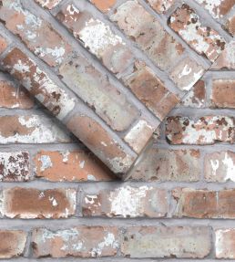 Real Red Brick Wallpaper by Woodchip & Magnolia Red