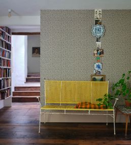 Renaissance Leaves Wallpaper by Farrow & Ball Shaded White / Stone Blue