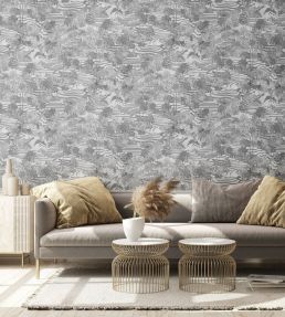 Rice Terrace Wallpaper by Brand McKenzie Black / White