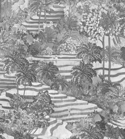 Rice Terrace Wallpaper by Brand McKenzie Black / White