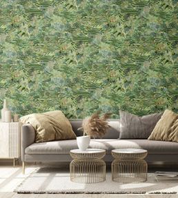 Rice Terrace Wallpaper by Brand McKenzie Grass Green