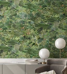 Rice Terrace Wallpaper by Brand McKenzie Grass Green