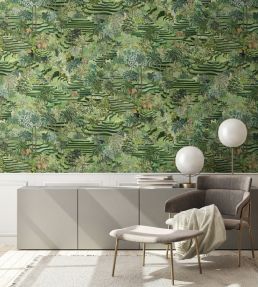 Rice Terrace Max Wallpaper by Brand McKenzie Grass Green