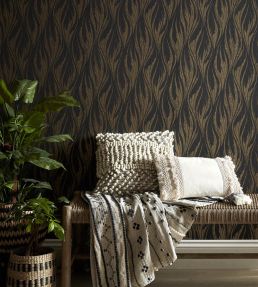 Ripple Wallpaper by 1838 Wallcoverings Bracken