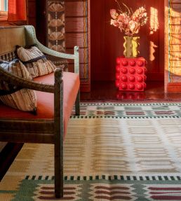 Layered Rollakan Hilma rug Primrose ROHIPI140200 Primrose