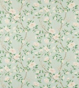 Romey's Garden Wallpaper by Zoffany Sea Green