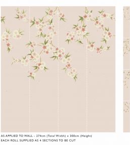 Rosa Mural by Harlequin Blush Pearl - Peony - Meadow