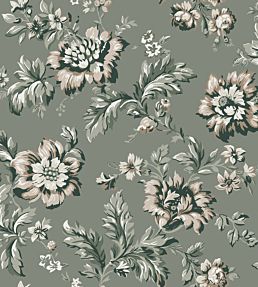 Rosenholm Wallpaper by Sandberg Forest Green