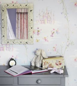 Fairy Castle Wallpaper by Sanderson Pink