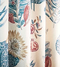 Lily Bank Fabric by Sanderson Ruby / Indigo