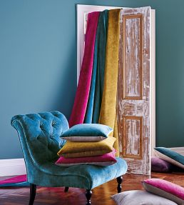 Boho Velvets Fabric by Sanderson Indigo