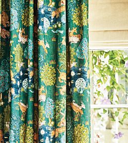 Pamir Garden Fabric by Sanderson Teal
