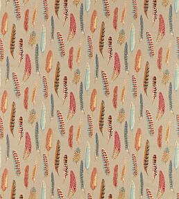 Lismore Fabric by Sanderson Teal / Russet