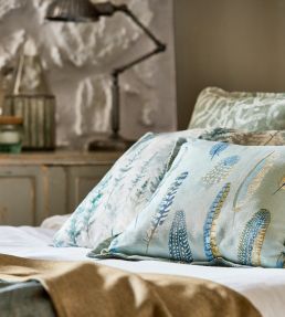 Lismore Fabric by Sanderson Indigo / Silver