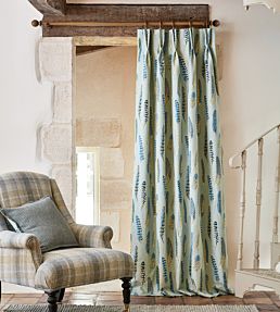 Lismore Fabric by Sanderson Indigo / Silver