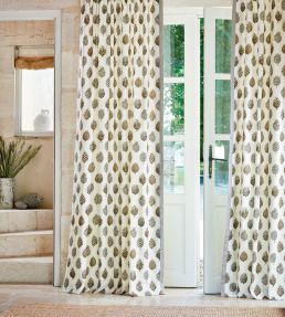 Pine Cones Fabric by Sanderson Briarwood / Cream