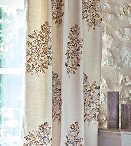 Wendell Embroidery Fabric by Sanderson Ceramic Blue