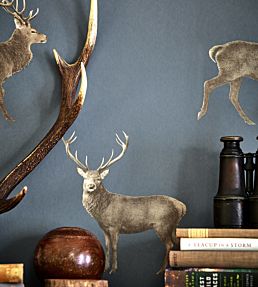 Evesham Deer Wallpaper by Sanderson Birch