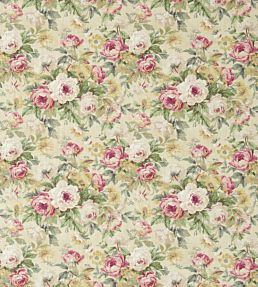 Amelia Rose Fabric by Sanderson Crimson/Gold