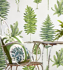 Fernery Wallpaper by Sanderson China Blue