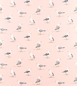 Shore Birds Fabric by Sanderson Blush