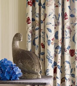 Sissinghurst Fabric by Sanderson Indigo/Ruby