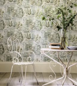 Waterperry Wallpaper by Sanderson Ivory/Stone