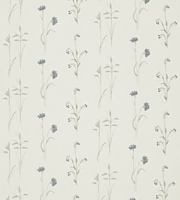 Meadow Grasses Fabric by Sanderson Cobalt/Chalk