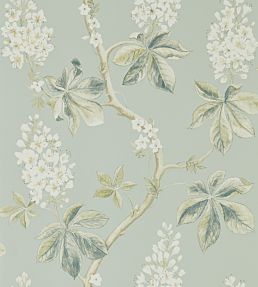 Chestnut Tree Wallpaper by Sanderson Grey Blue/Sage