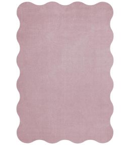 Layered Scallop rug Pink Lavender SCALPL160230 Pink Lavender