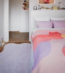 Layered Scallop rug Pink Lavender SCALPL160230 Pink Lavender