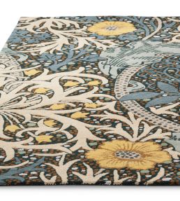 Morris & Co Seaweed rug Teal 127008-140200 Teal