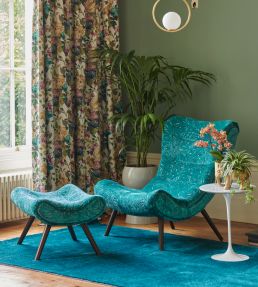 Selva Fabric by Clarke & Clarke Emerald