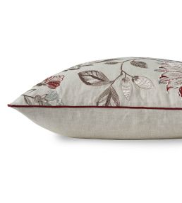 Shalimar Pillow 22 x 22" by James Hare Red/Mushroom