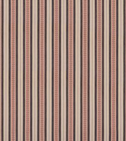 Shelter Stripe Fabric by Mulberry Home Indigo/Red