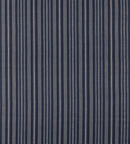Signal Stripe Fabric by Mulberry Home Indigo