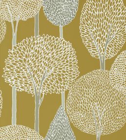 Silhouette Wallpaper by Harlequin Ochre/Taupe