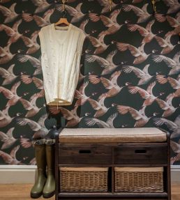 Skein Wallpaper by Arley House Charcoal