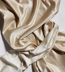 Sloane Silk Fabric by James Hare Dark Ivory
