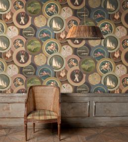 Sporting Life Wallpaper by Mulberry Home Teal