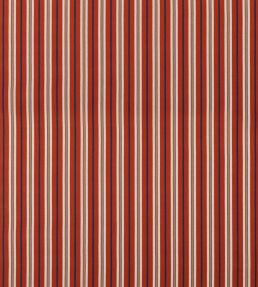 Starboard Stripe Fabric by Mulberry Home Red/Indigo