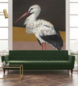Stork Mother Mural by Coordonne Black