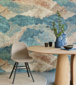 Stormy Waves Mural by Eijffinger Blue
