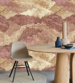 Stormy Waves Mural by Eijffinger Red
