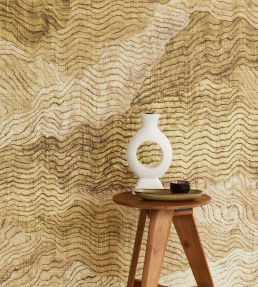 Stormy Waves Mural by Eijffinger Yellow / Ochre